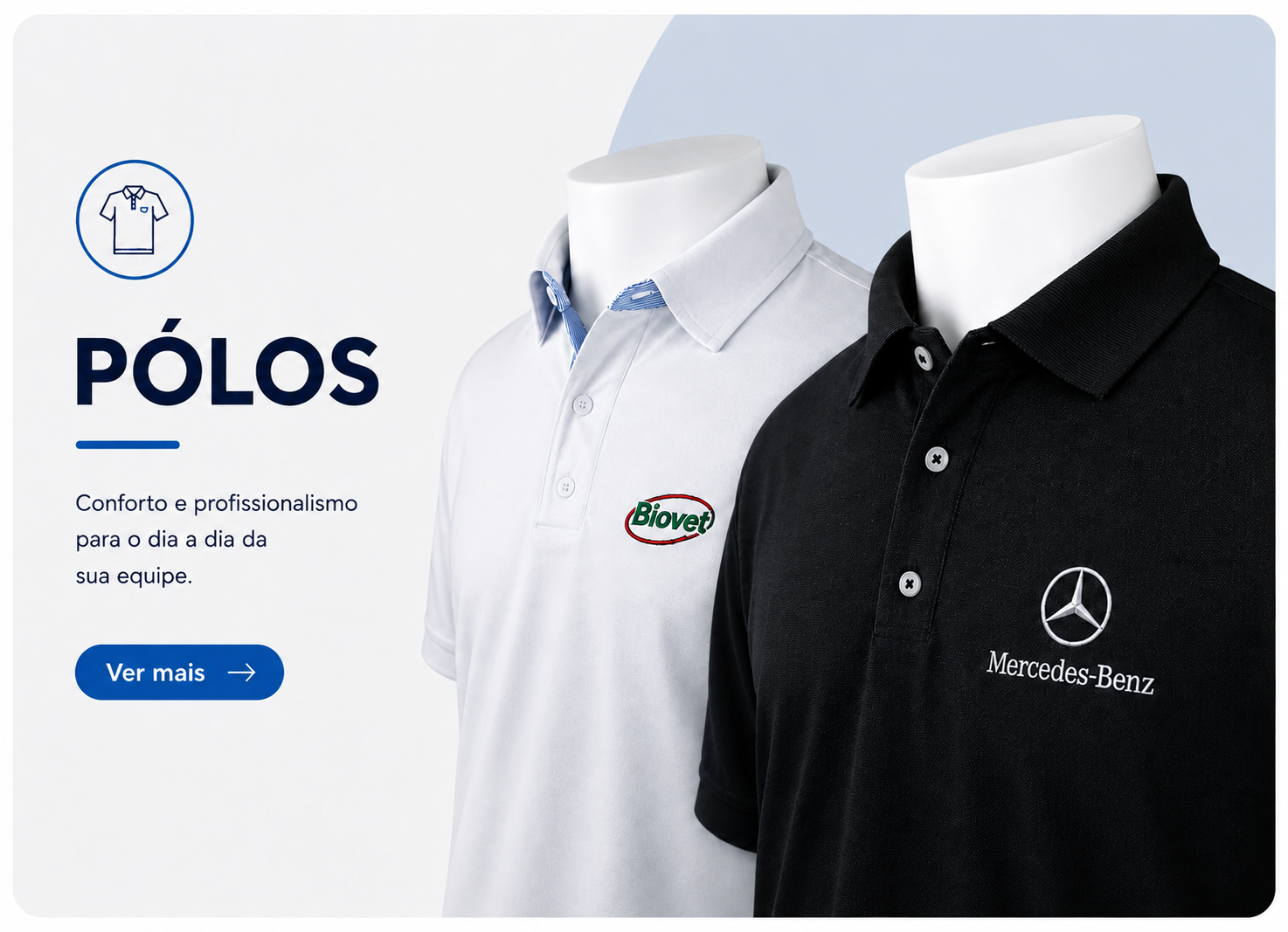 Camisa pólo personalizada para uniforme corporativo