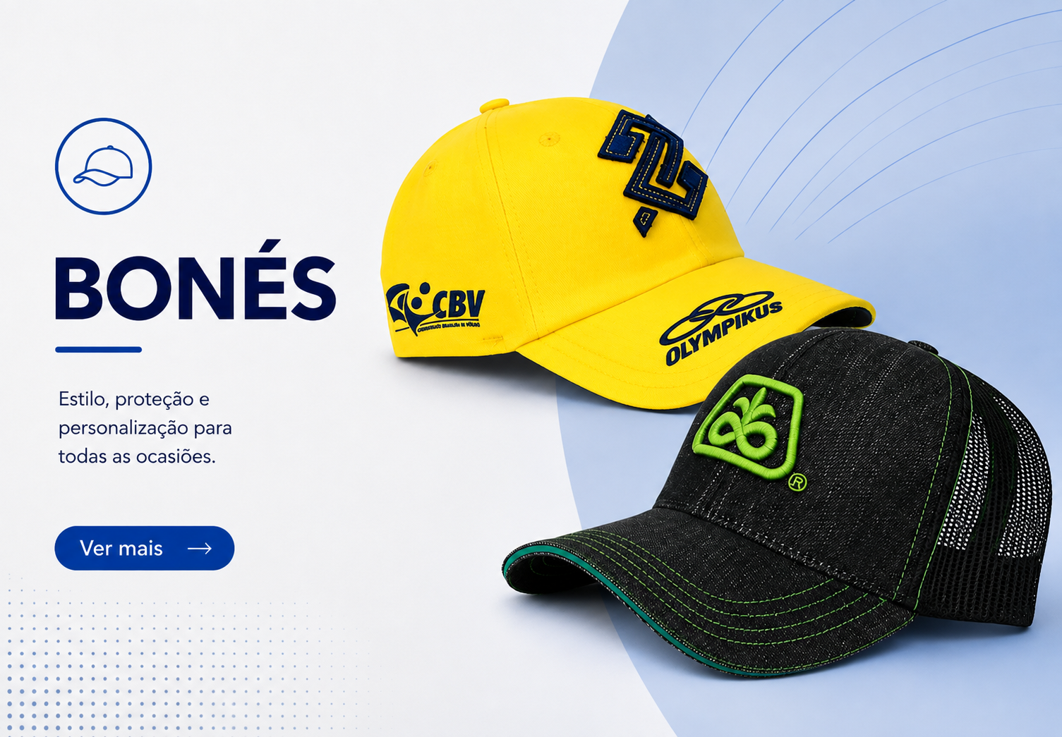 Boné personalizado para uniforme corporativo