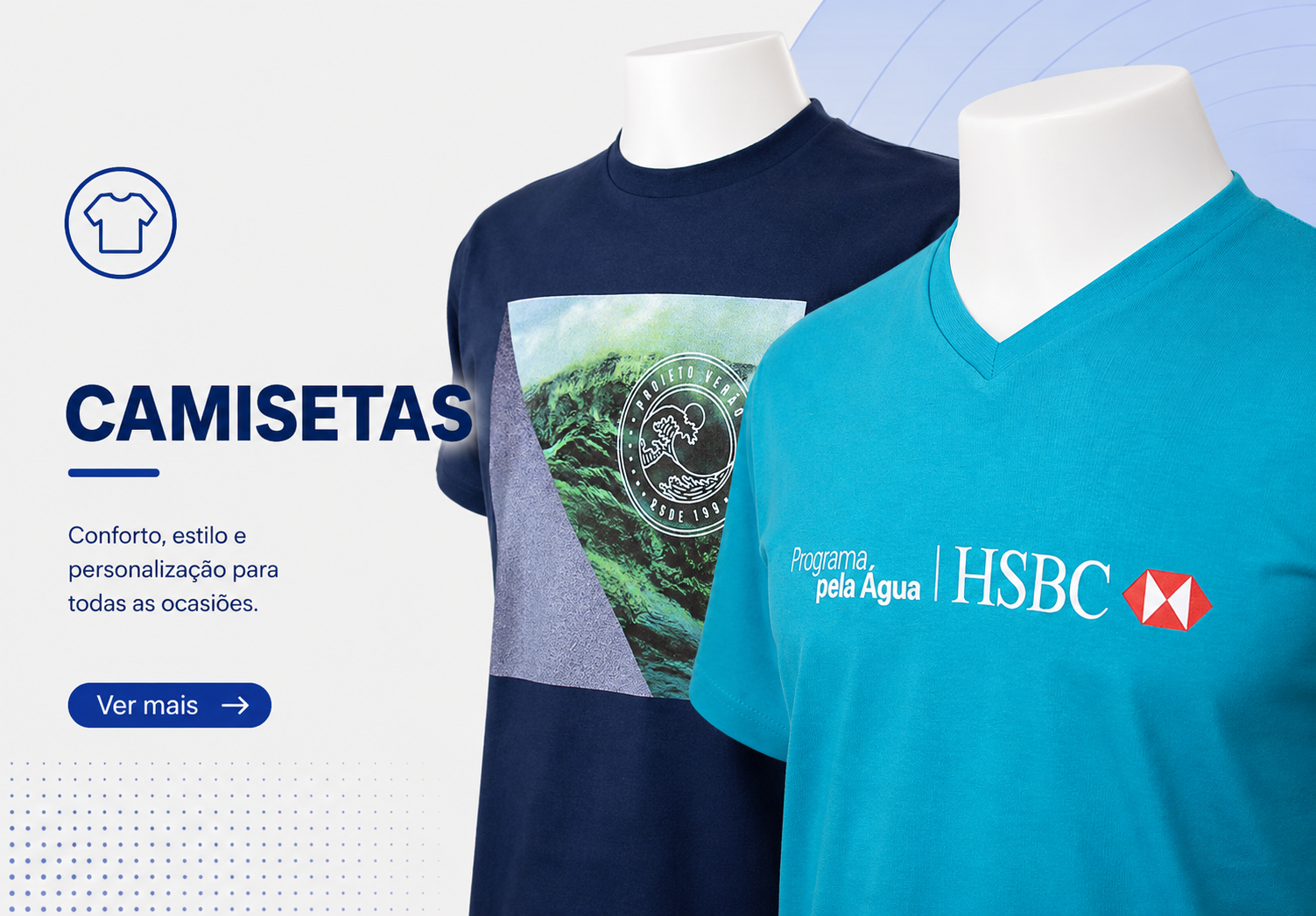 Camiseta personalizada para uniforme corporativo