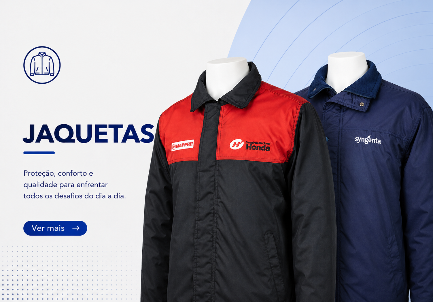Jaqueta personalizada para uniforme corporativo